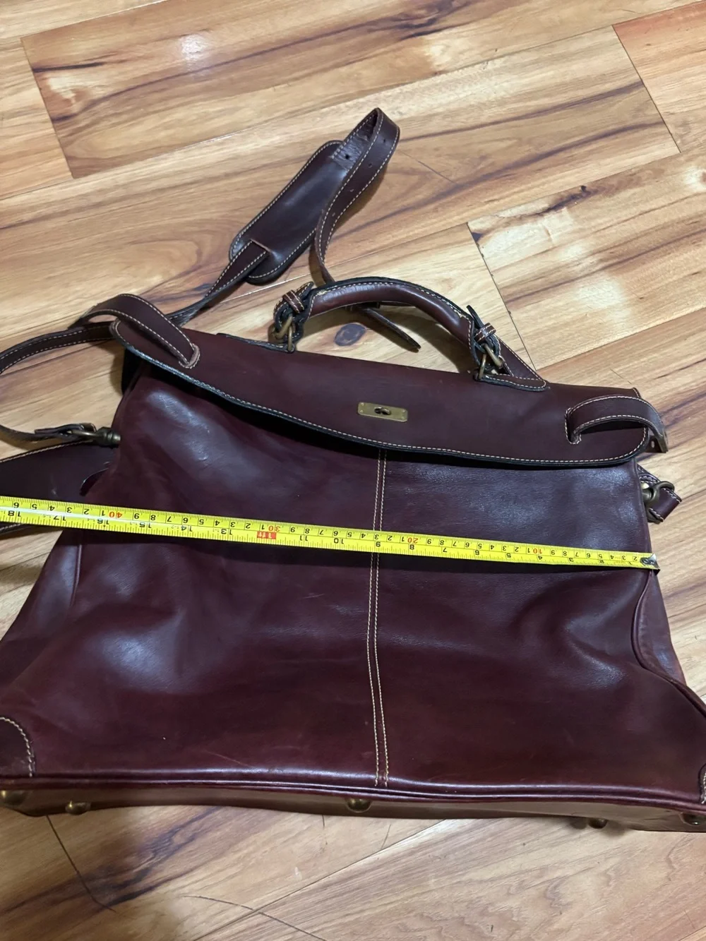 Vintage Holland Brothers Leather Polo Bag
